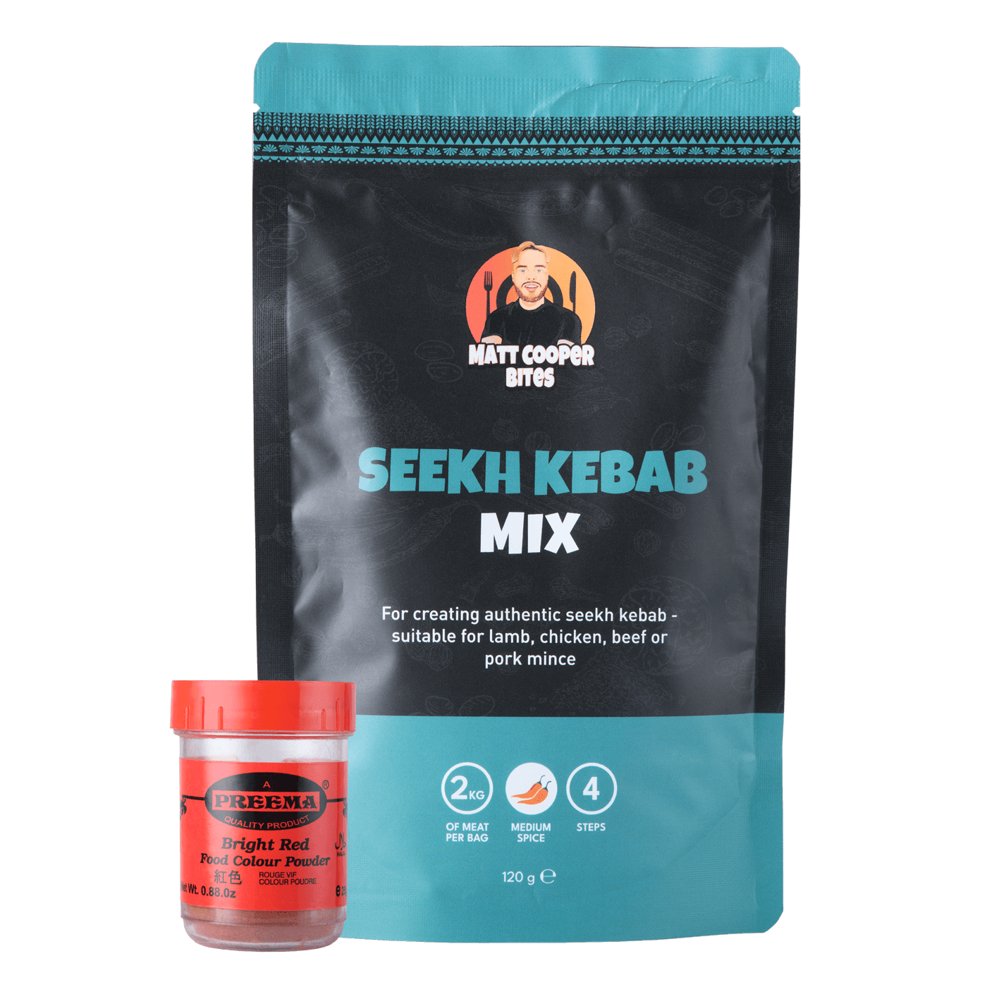 Bright Red Restaurant Style Seekh Kebab Bundle