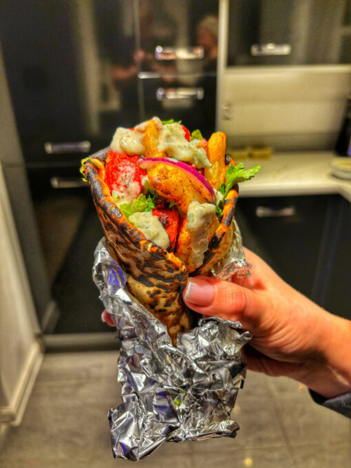 Lighter Chicken Tikka Gyros