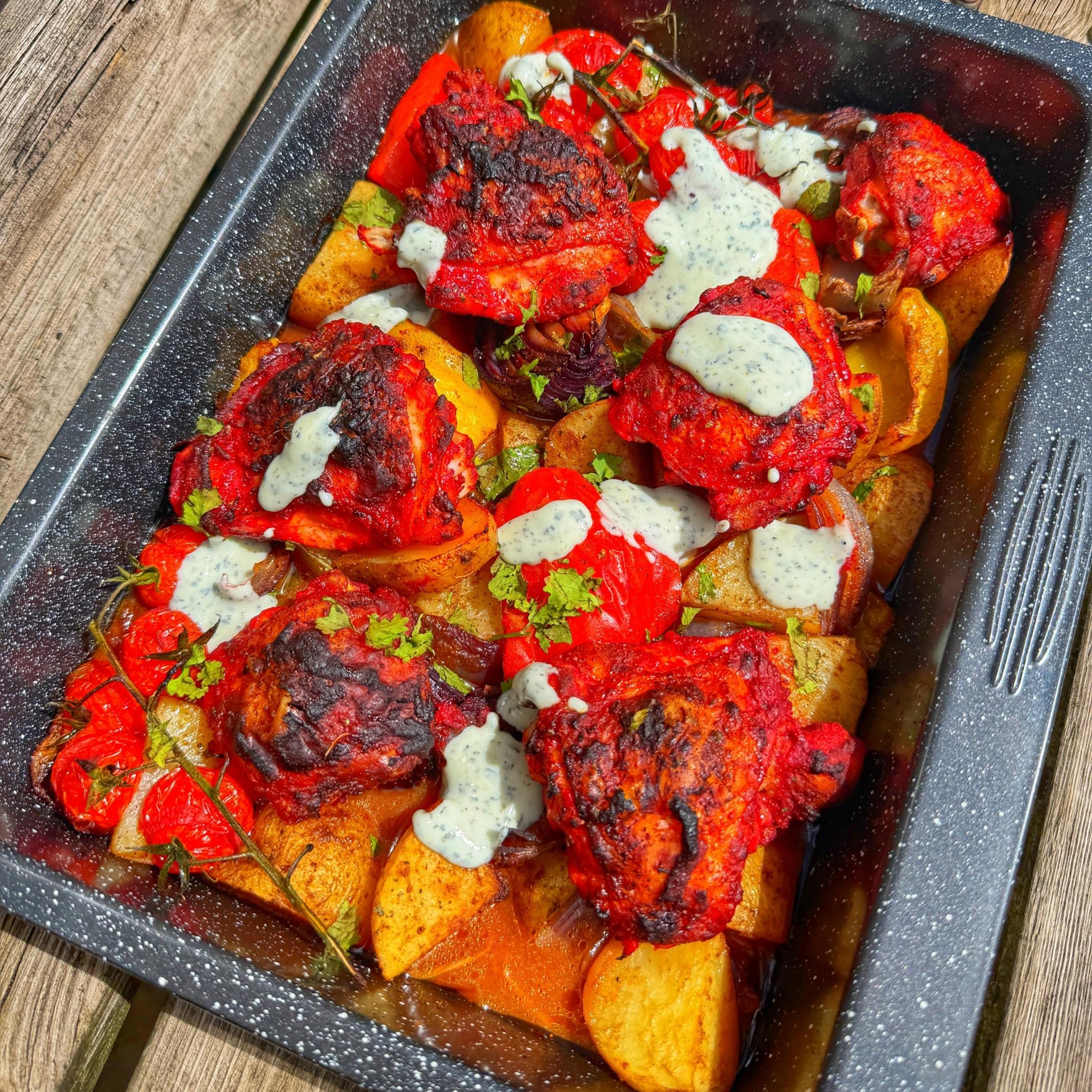 Tandoori Chicken Traybake