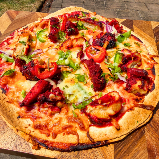 Chicken Tikka Wrap Pizzas