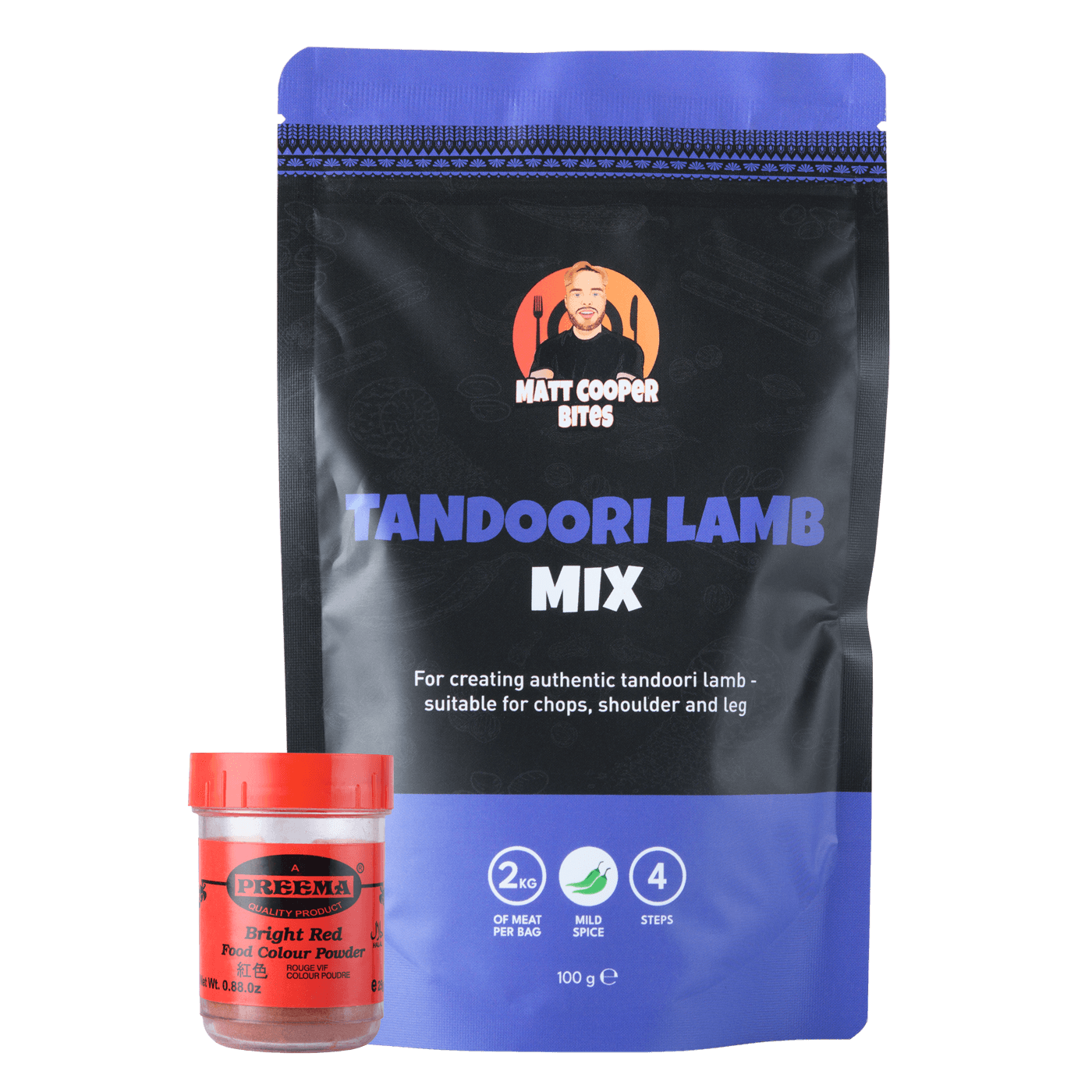 Bright Red Restaurant Style Tandoori Lamb Bundle