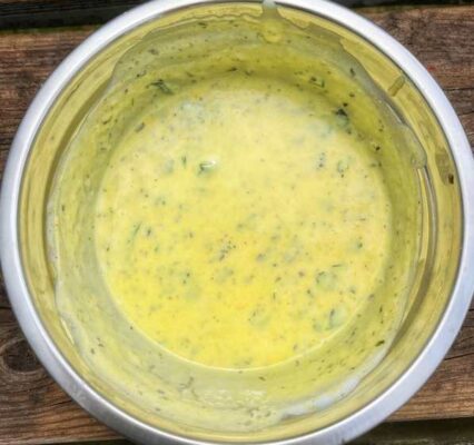 mint and coriander dip